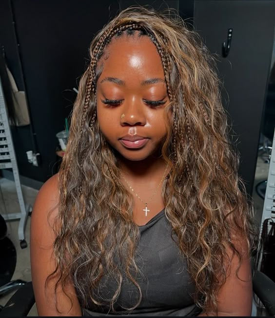 Mixed Colour Bulk Human Braiding Hair 100g Bundle